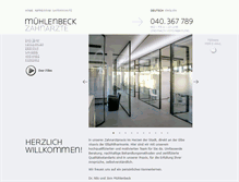 Tablet Screenshot of praxismuehlenbeck.de